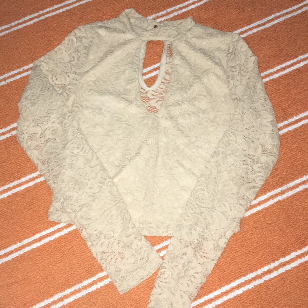 Lace crop top